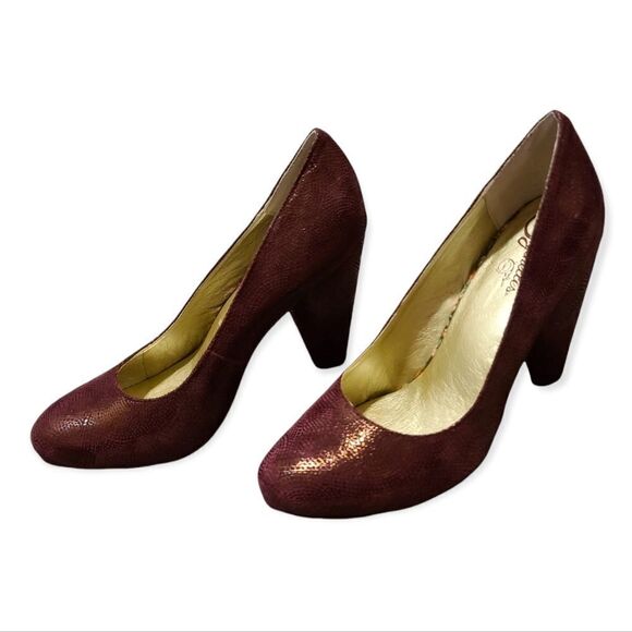 Seychelles Password Print Suede Shoes Size 7 - Picture 2 of 6